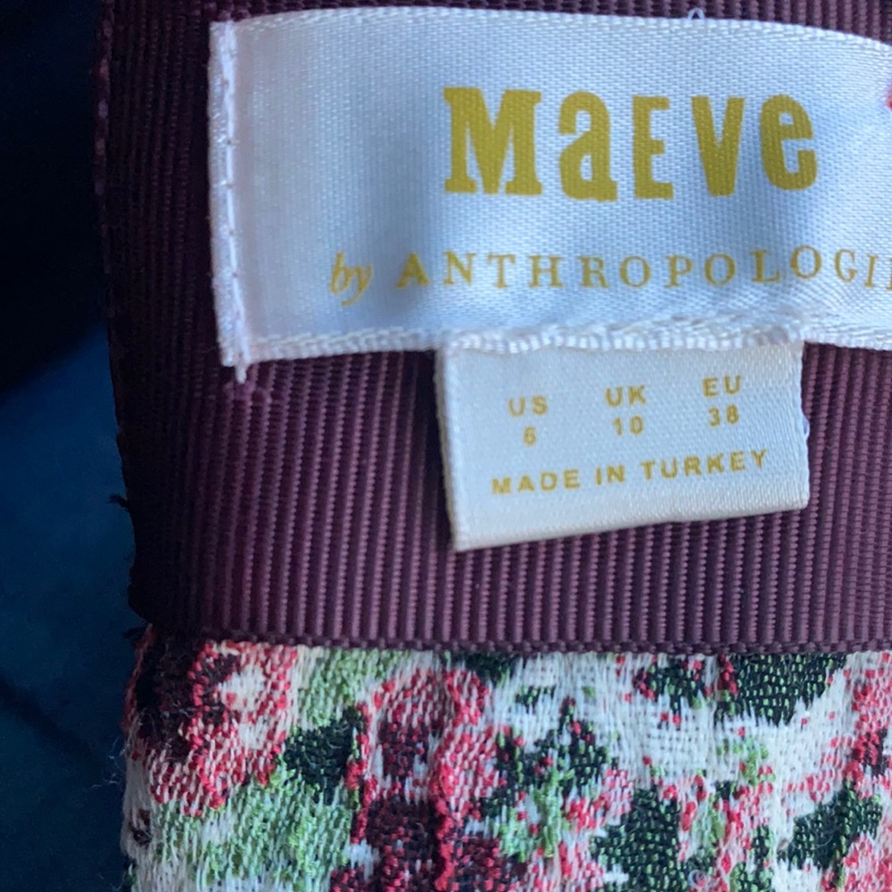 Anthropologie Floral Blouse - Pink and Green - Picture 6 of 12
